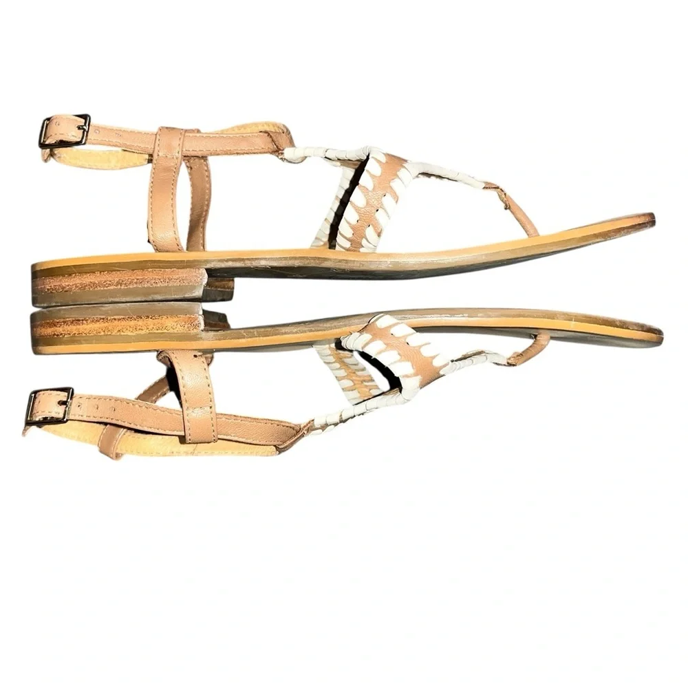 Jack Rogers women’s Maci Brown and White Sandals size 6.5 - Picture 5 of 7